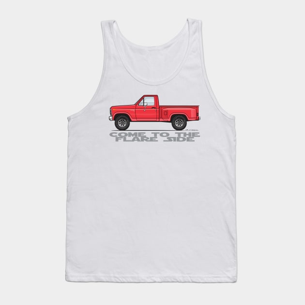 Red Flareside Tank Top by JRCustoms44